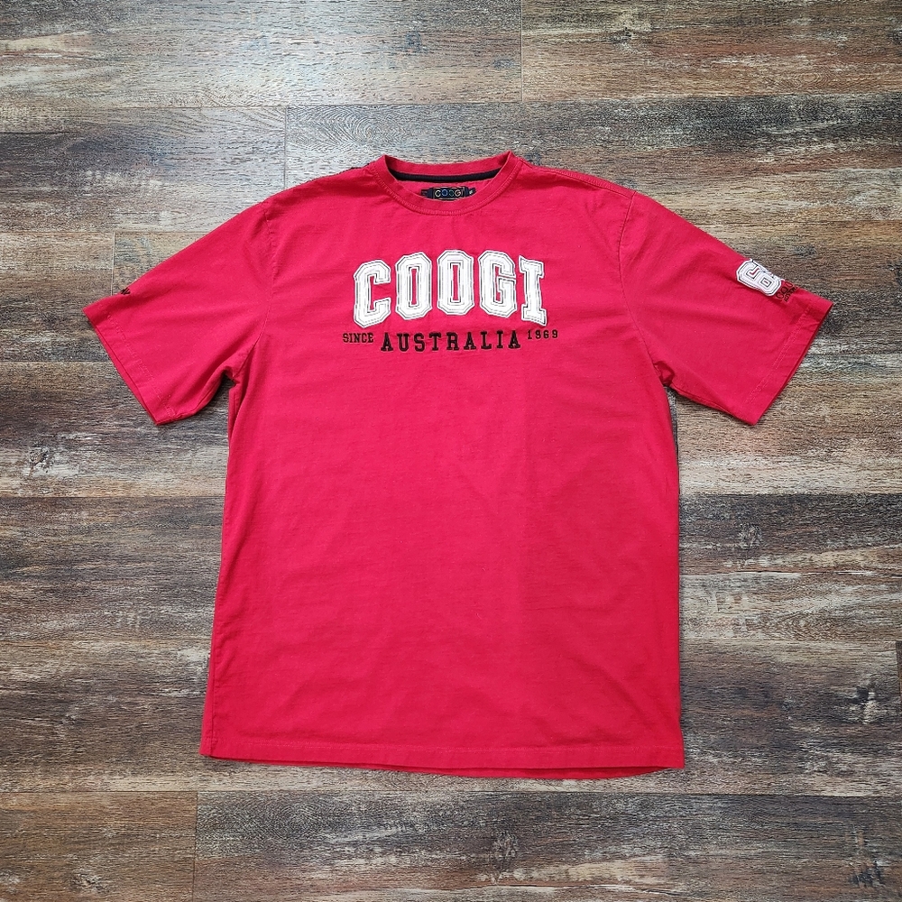 COOGI AUSTRALIA RED PULLOVER T-SHIRT SIZE XXL